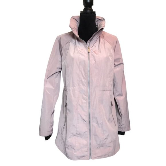 Calvin Klein Women's Performance Long-Line Hooded Jacket in Bare - Size Small - Picture 1 of 5
